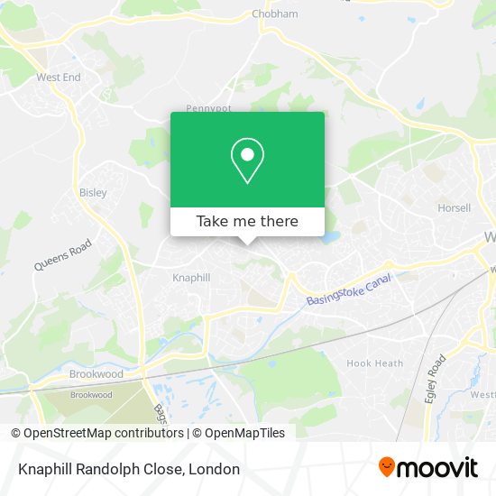 Knaphill Randolph Close map
