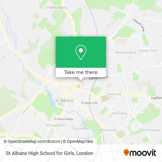 St Albans High School for Girls map