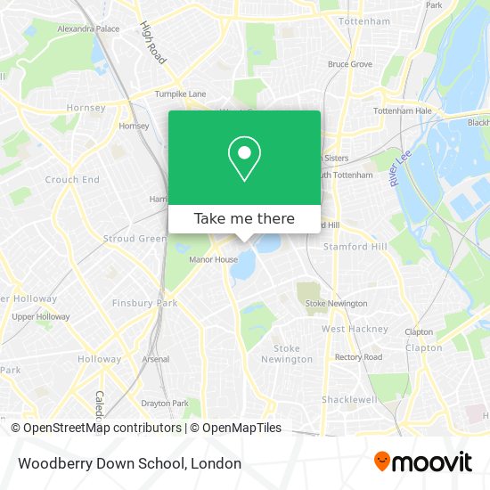 Woodberry Down School map