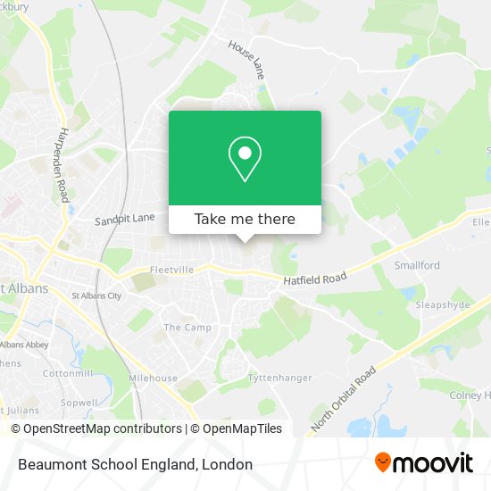 Beaumont School England map