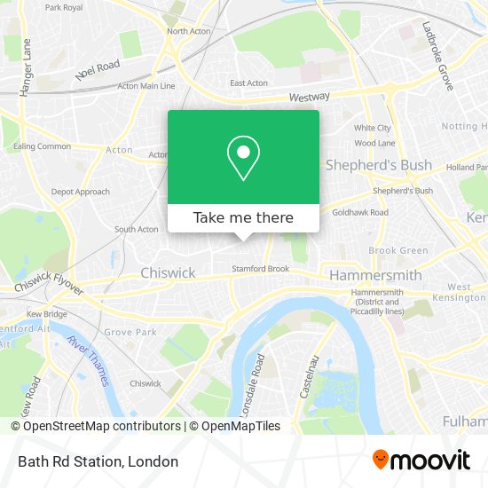 Bath Rd Station map