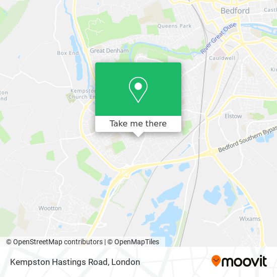 Kempston Hastings Road map