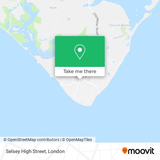 Selsey High Street map