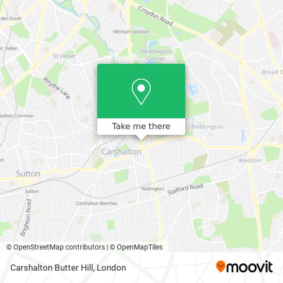 Carshalton Butter Hill map