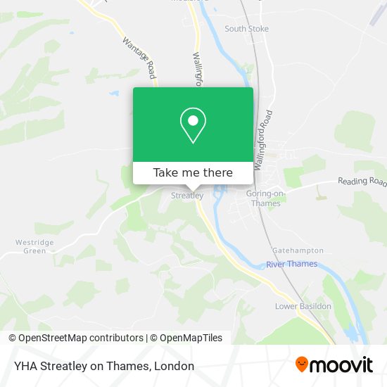 YHA Streatley on Thames map