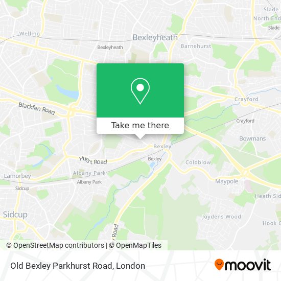 Old Bexley Parkhurst Road map