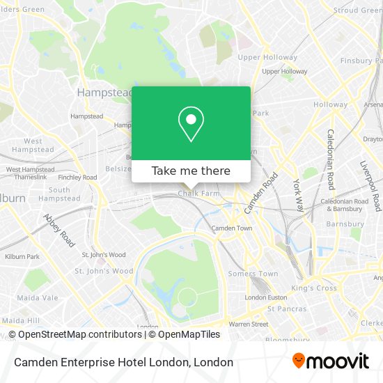 Camden Enterprise Hotel London map