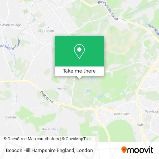 Beacon Hill Hampshire England map