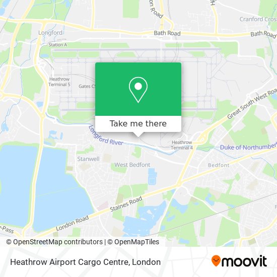 Heathrow Airport Cargo Centre map