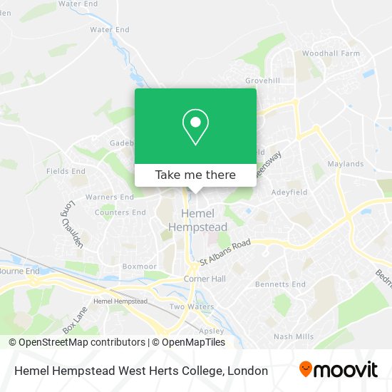 Hemel Hempstead West Herts College map