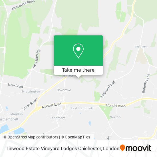 Tinwood Estate Vineyard Lodges Chichester map