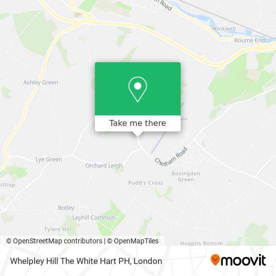 Whelpley Hill The White Hart PH map