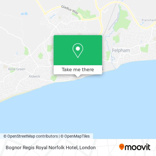 Bognor Regis Royal Norfolk Hotel map