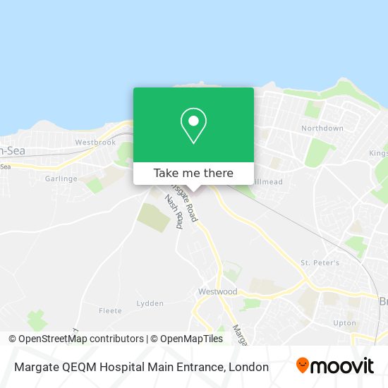 Margate QEQM Hospital Main Entrance map