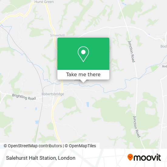 Salehurst Halt Station map
