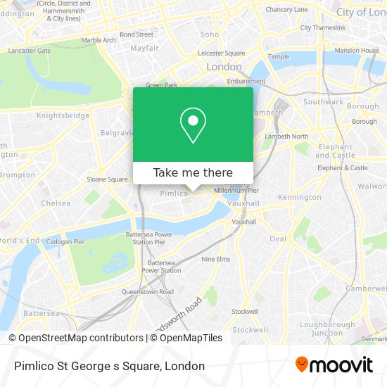 Pimlico St George s Square map