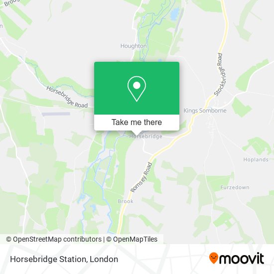 Horsebridge Station map