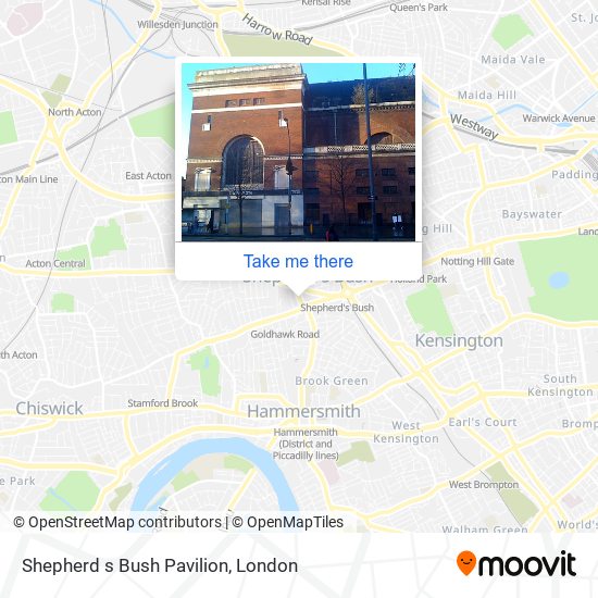 Shepherd s Bush Pavilion map