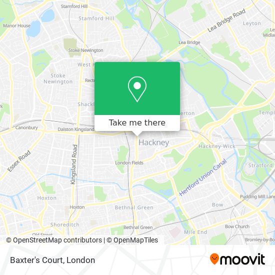 Baxter's Court map