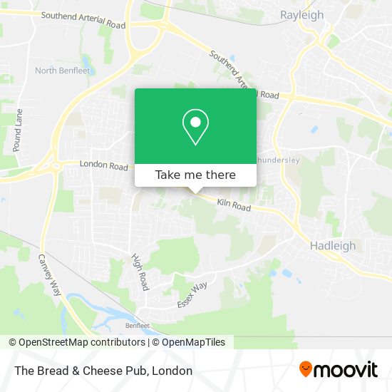 The Bread & Cheese Pub map