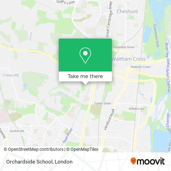 Orchardside School map