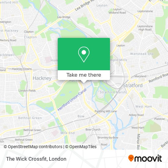 The Wick Crossfit map