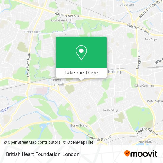 British Heart Foundation map