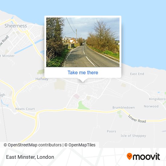 East Minster map