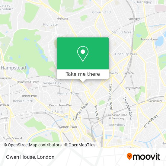 Owen House map