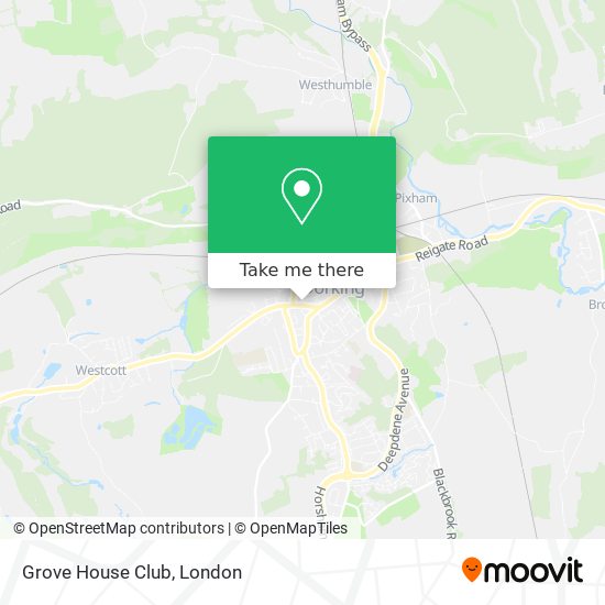 Grove House Club map