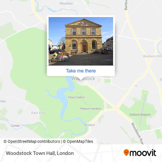 Woodstock Town Hall map