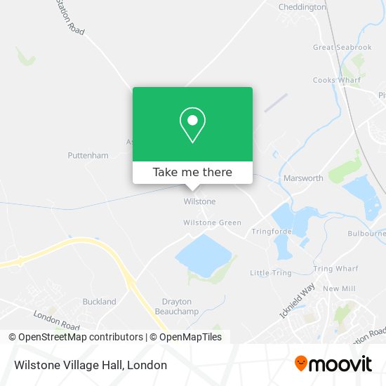 Wilstone Village Hall map