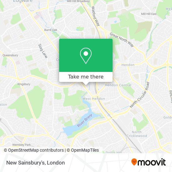 New Sainsbury's map