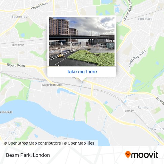 Beam Park map