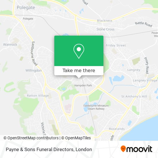 Payne & Sons Funeral Directors map