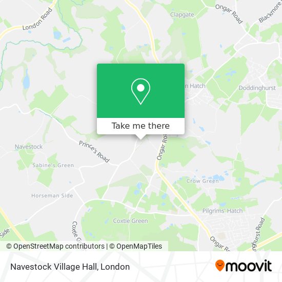 Navestock Village Hall map
