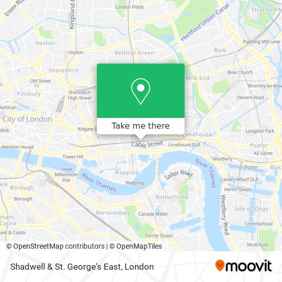 Shadwell & St. George's East map
