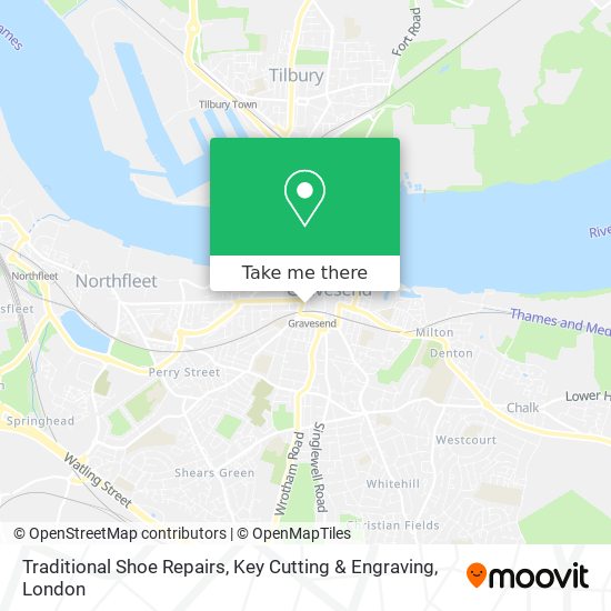 Traditional Shoe Repairs, Key Cutting & Engraving map