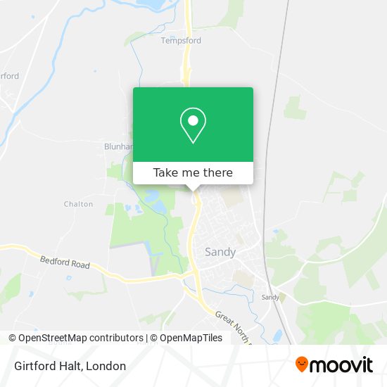 Girtford Halt map