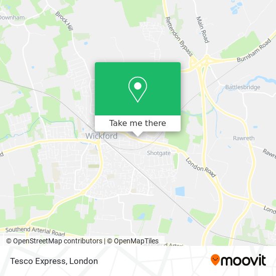 Tesco Express map
