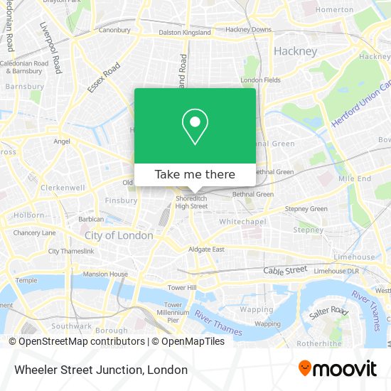 Wheeler Street Junction map