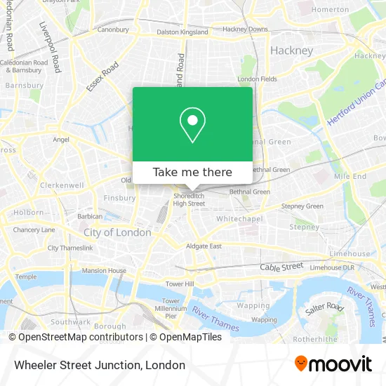 Wheeler Street Junction map