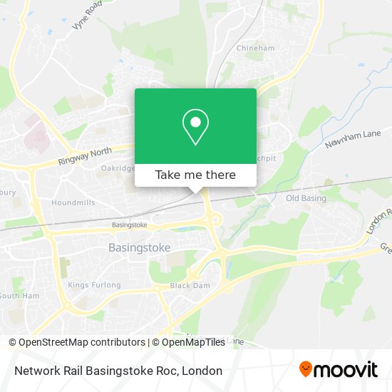 Network Rail Basingstoke Roc map