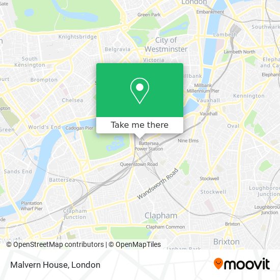 Malvern House map