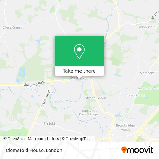 Clemsfold House map
