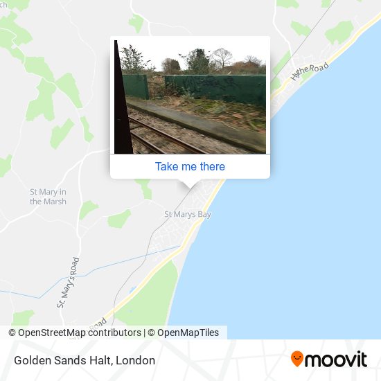 Golden Sands Halt map