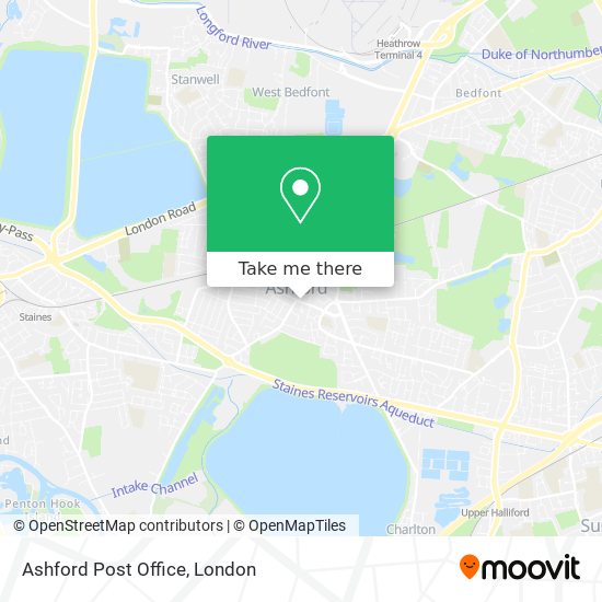 Ashford Post Office map