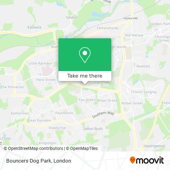 Bouncers Dog Park map