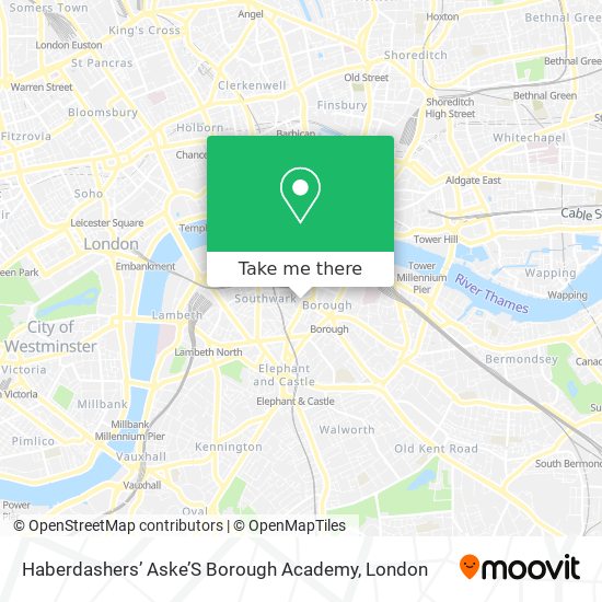 Haberdashers’ Aske’S Borough Academy map