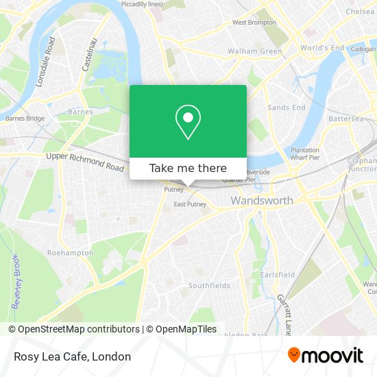 Rosy Lea Cafe map